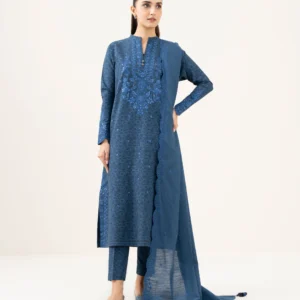 3 PIECE - EMBROIDERED KHADDAR SUIT