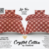 Crystal Cotton 2pcs bed sheet for 2 single beds produce by Diamond
