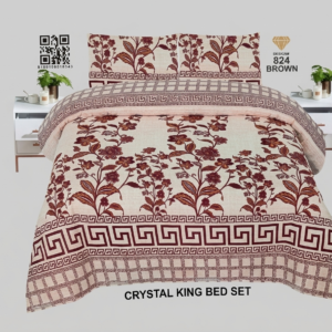 King size crystal cotton bedsheet set product by Diamond