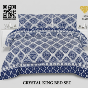 King size crystal cotton bedsheet set product by Diamond