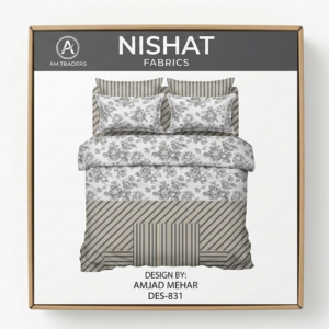 3 Piece King size Bed Sheet Set with 2 Pillowcovers