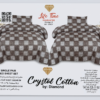 Crystal Cotton 2pcs bed sheet for 2 single beds produce by Diamond